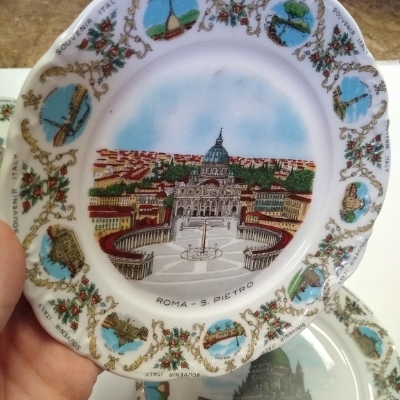 Vintage Mitterteich Set of 4 Italian Souvenir Plates - Picture 8 of 14